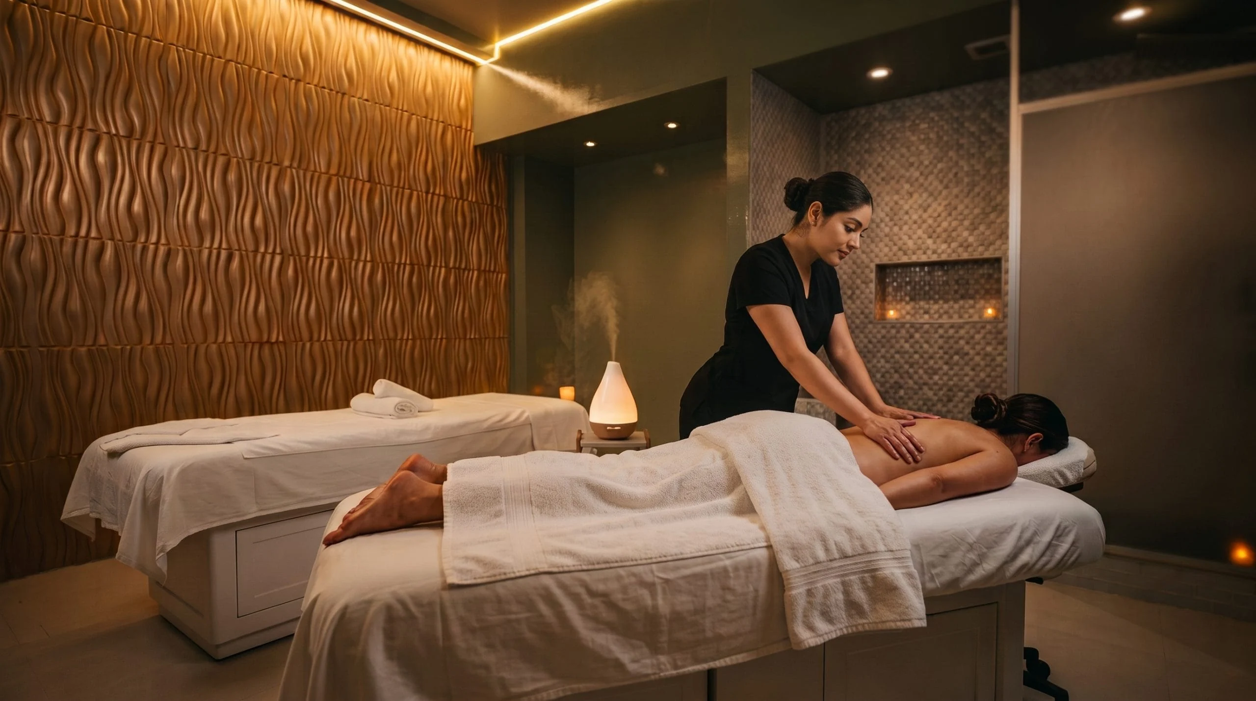 Cabina de Masaje Relajante y Terapéutico en Tijuana – Masaje Milagroso Spa Cabina privada de spa para masajes relajantes y terapéuticos en Tijuana en Masaje Milagroso Spa